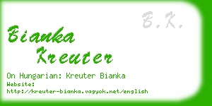 bianka kreuter business card
